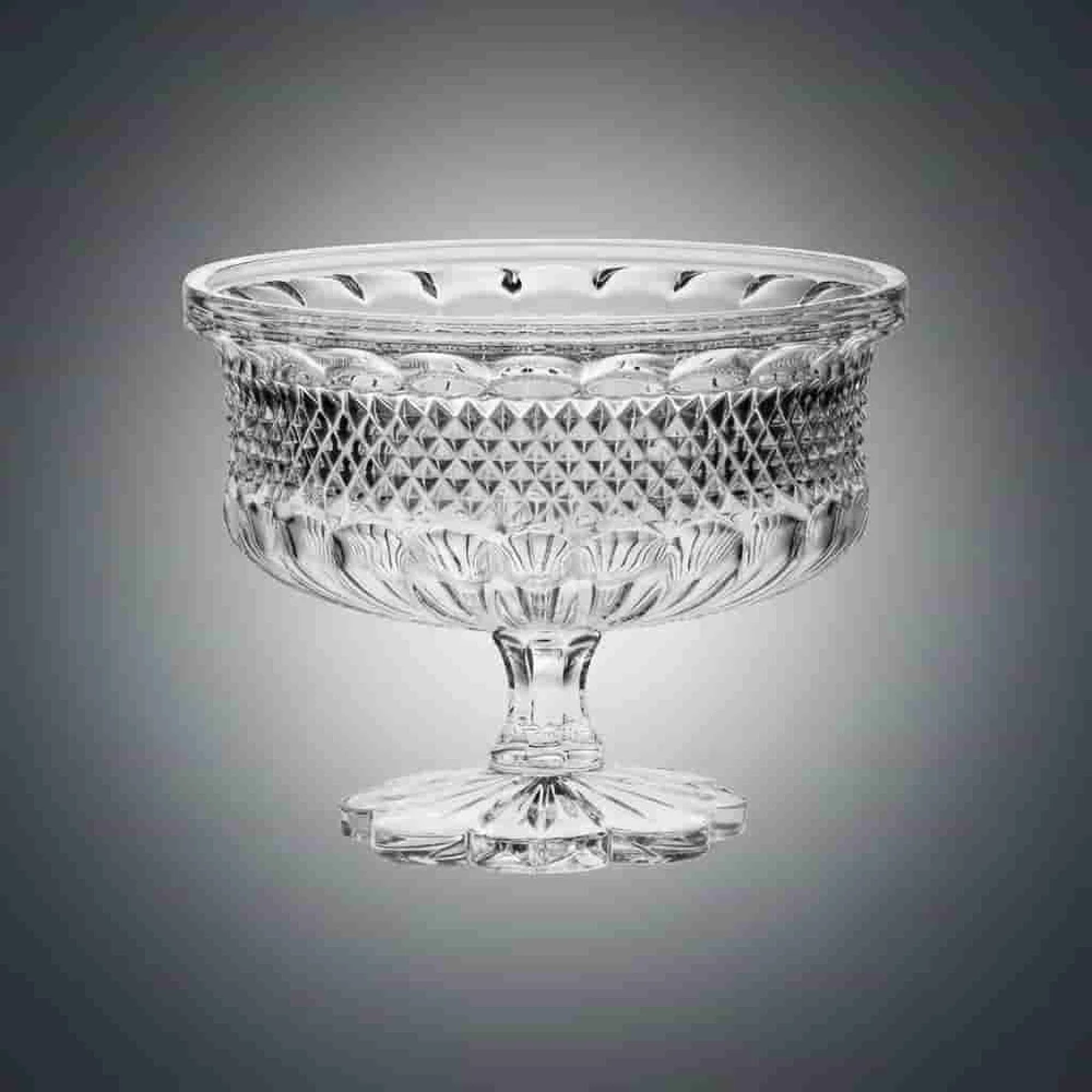 Crystal Bohemia Bohemia krištolinis dubuo ant kojelės 25cm
