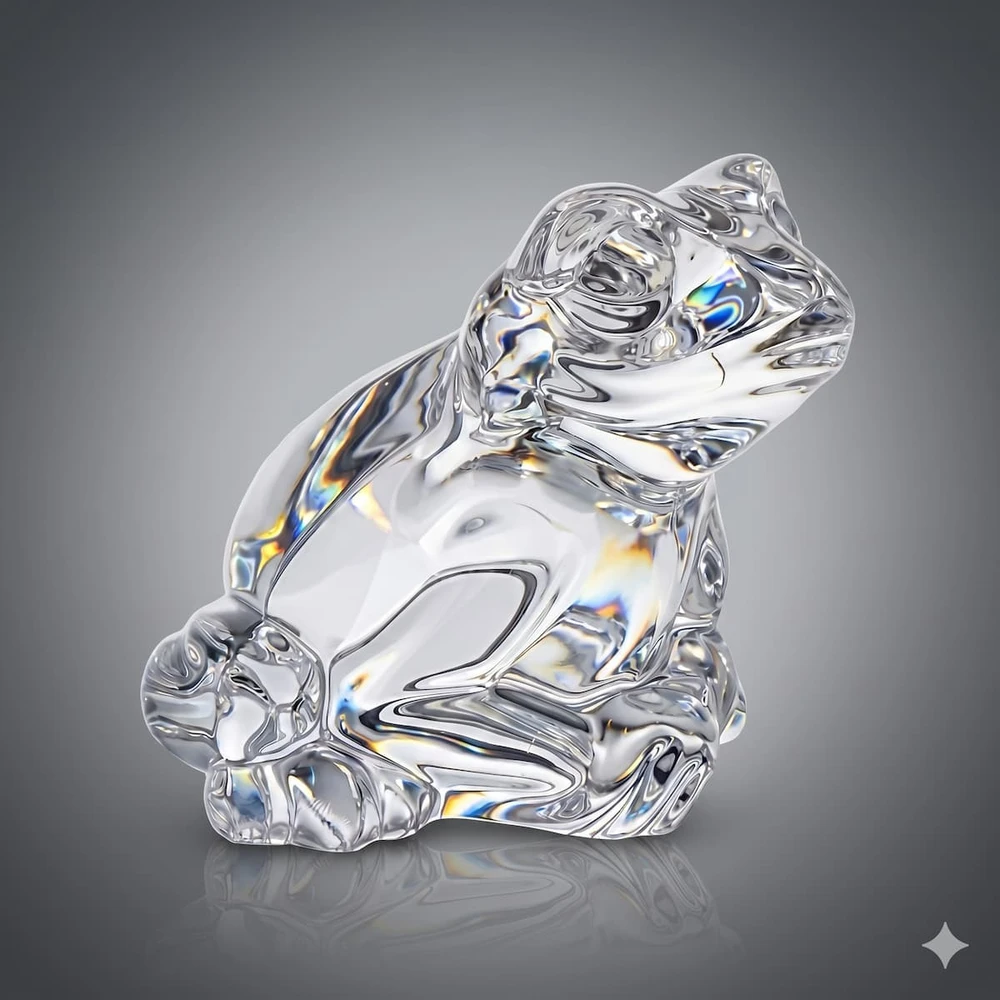 Crystal Bohemia Bohemia krištolinis suvenyras Varlė 7,8 cm