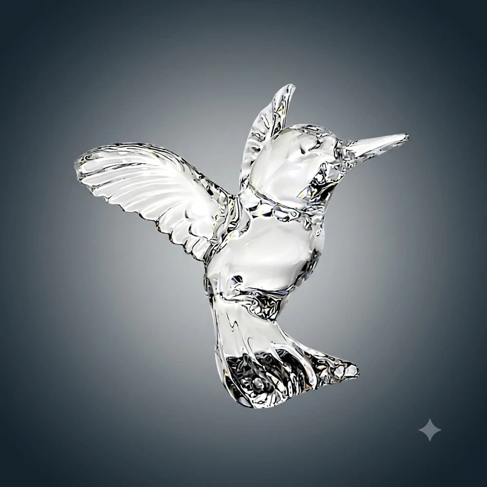 Crystal Bohemia Bohemia krištolinis suvenyras 8cm "Kolibris"