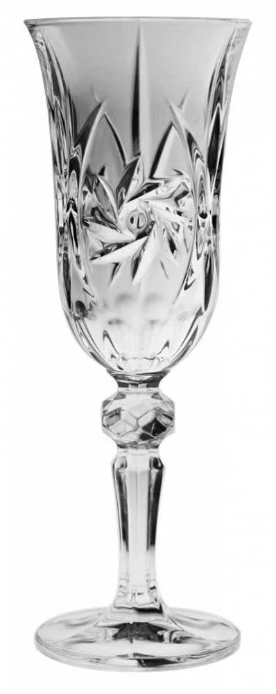 Crystal Bohemia Bohemia krištolinės taurės šampanui 150 ml 6 vnt, Lorey Pinwheel
