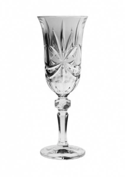 Crystal Bohemia Bohemia krištolinės taurės šampanui 150ml 6 vnt Lorey Ribbon