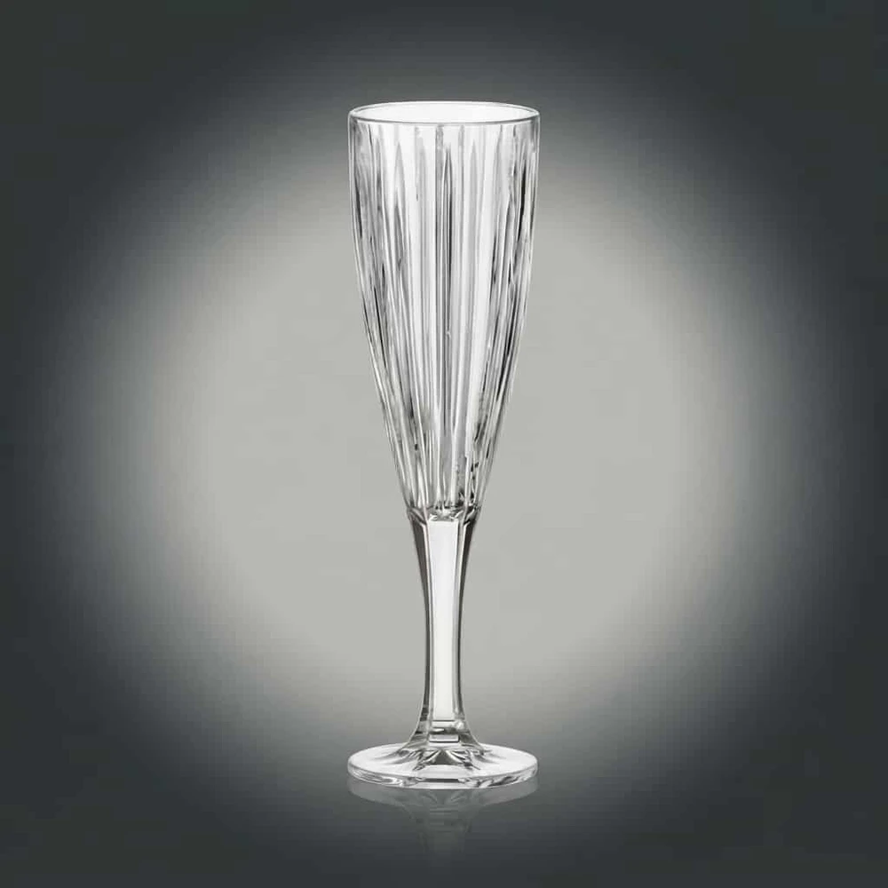 Crystal Bohemia Bohemia krištolinės taurės šampanui 180ml 6vnt, Skyline