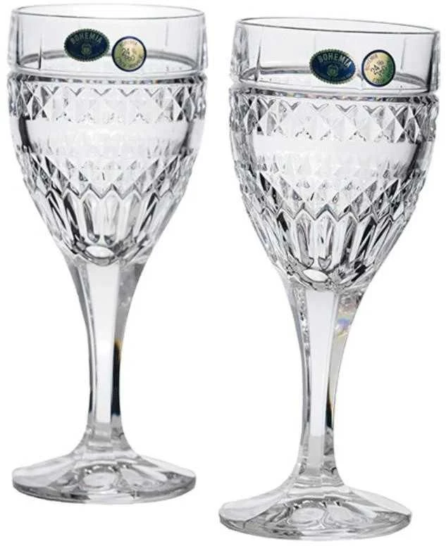 Crystal Bohemia Bohemia taurės vynui 330ml 6vnt, Diana