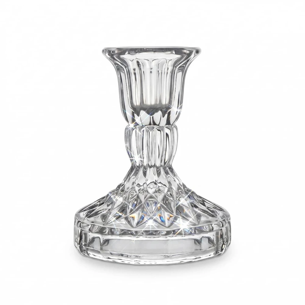 Crystal Bohemia Bohemia Žvakidė 10cm, Diamond