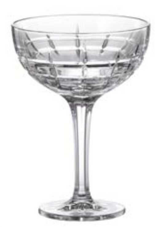 Crystal Bohemia Krištolinės taurės šampanui 370ml , 6vnt