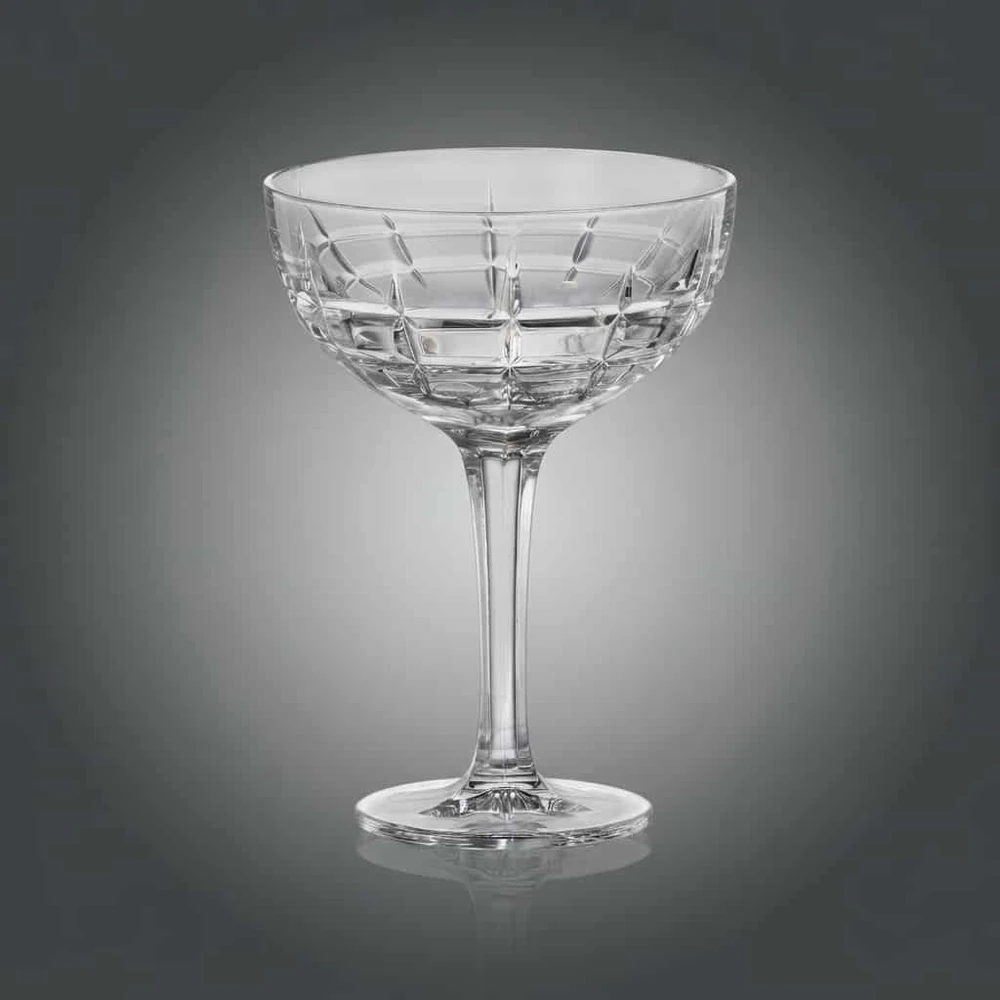 Crystal Bohemia Bohemia krištolinės taurės šampanui 370ml, 6vnt
