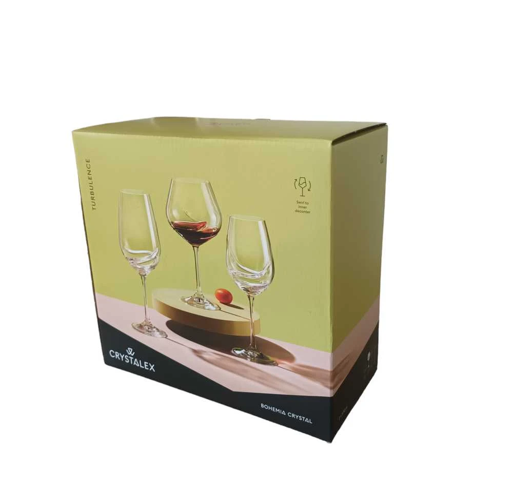 Crystalex Taurės raudonam vynui 570ml 2vnt,Turbulence
