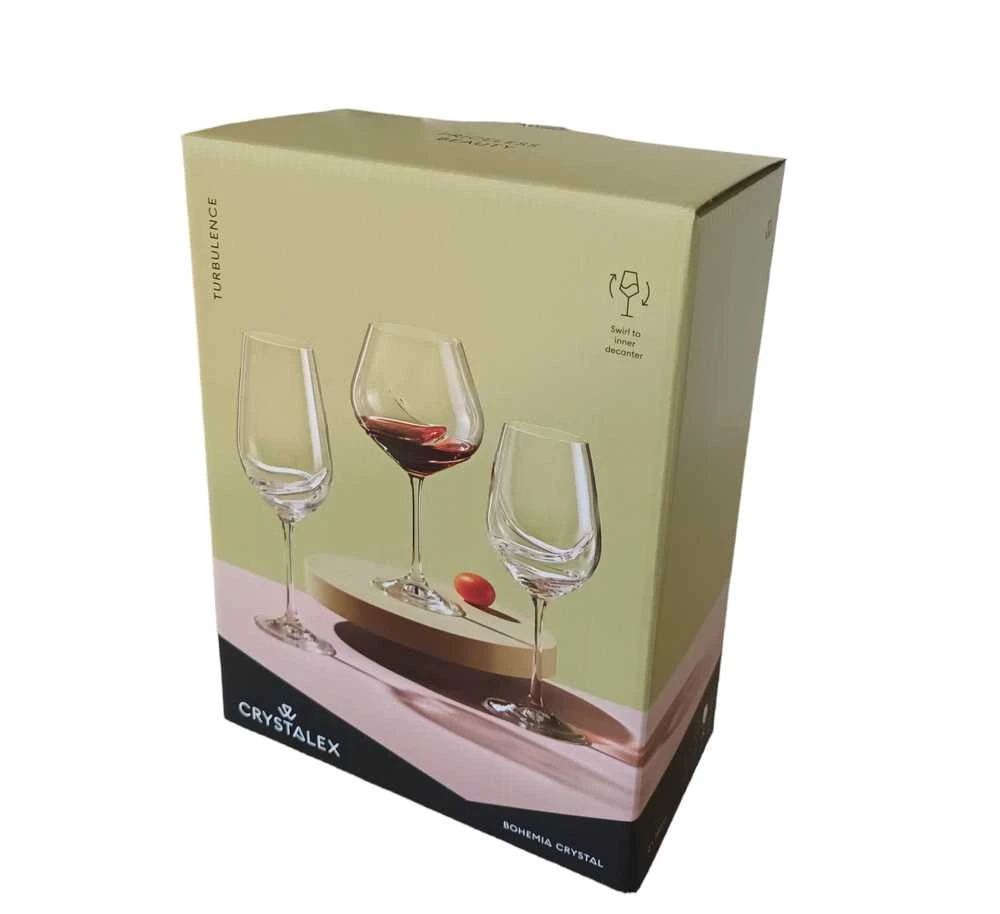 Crystalex Taurės vynui 350ml 2vnt,Turbulence