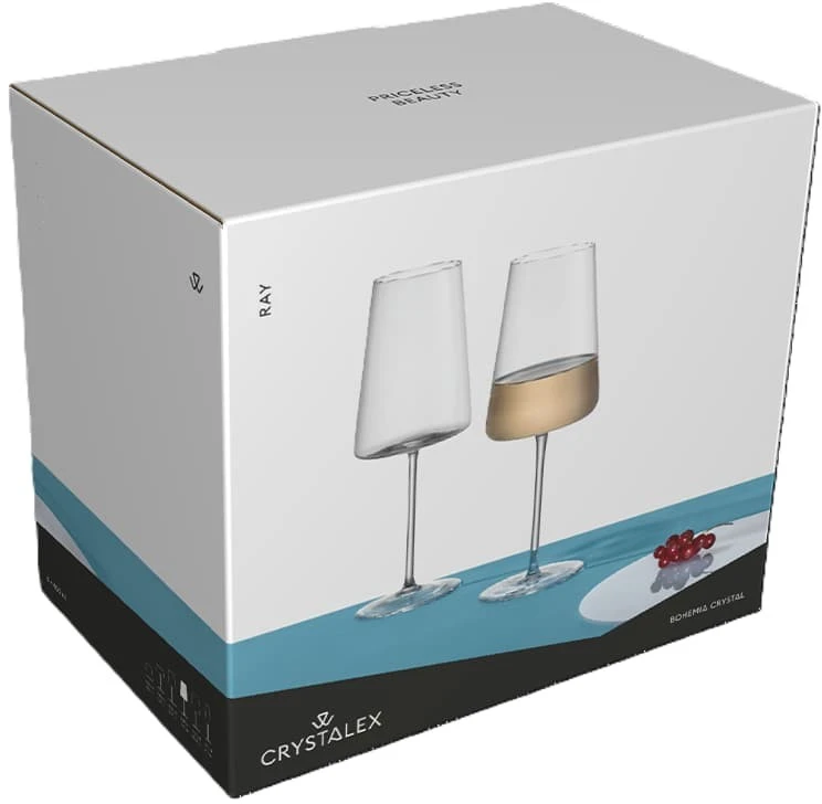 Crystalex Taurės vynui 400ml 2vnt, RAY