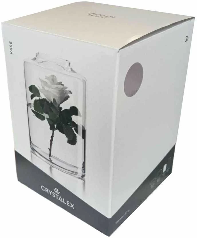 Crystalex Vaza 18cm D5389, rusva