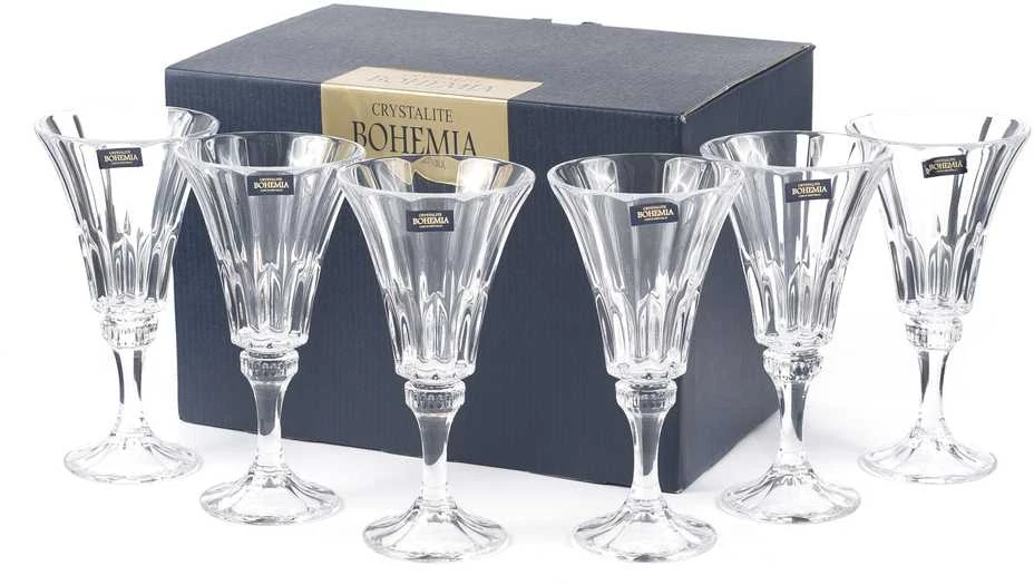 Crystalite Bohemia Taurės vynui 200ml 6vnt "Wellington"