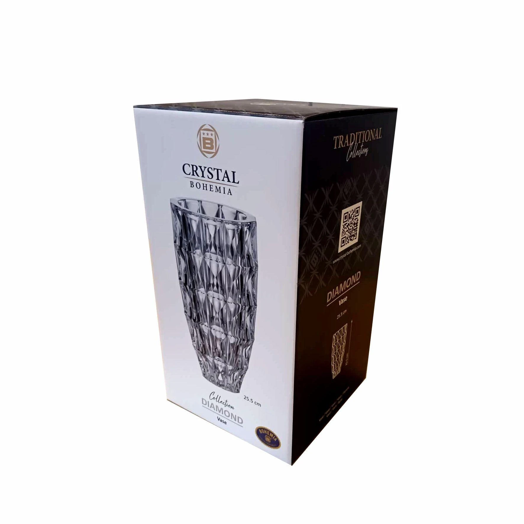 Crystalite Bohemia Bohemia vaza 25,5cm Diamond