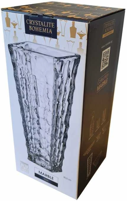 Crystalite Bohemia Vaza 30,5cm, "Marble"