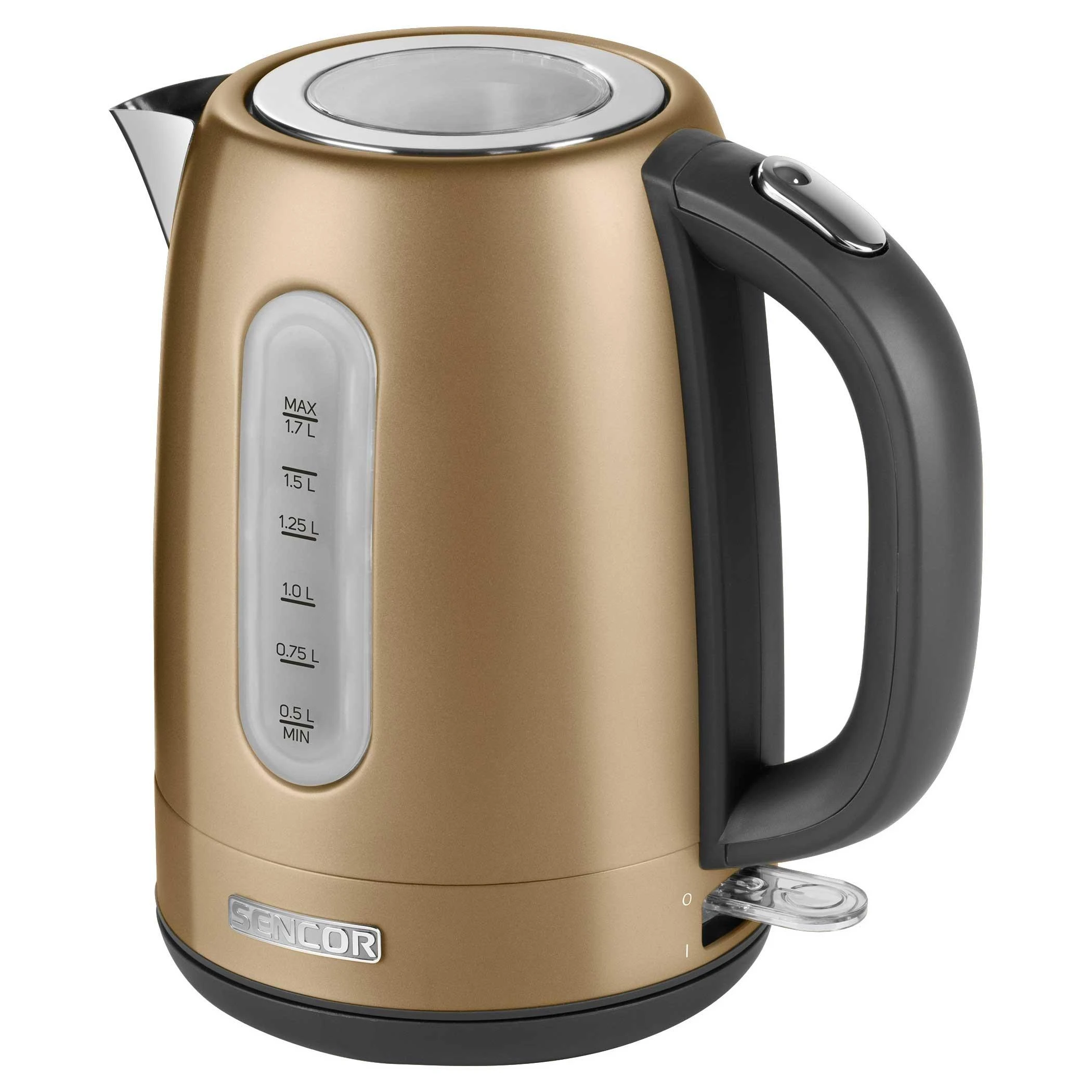 Elektrinis virdulys sendinto aukso spalvos 1.7 L Sencor