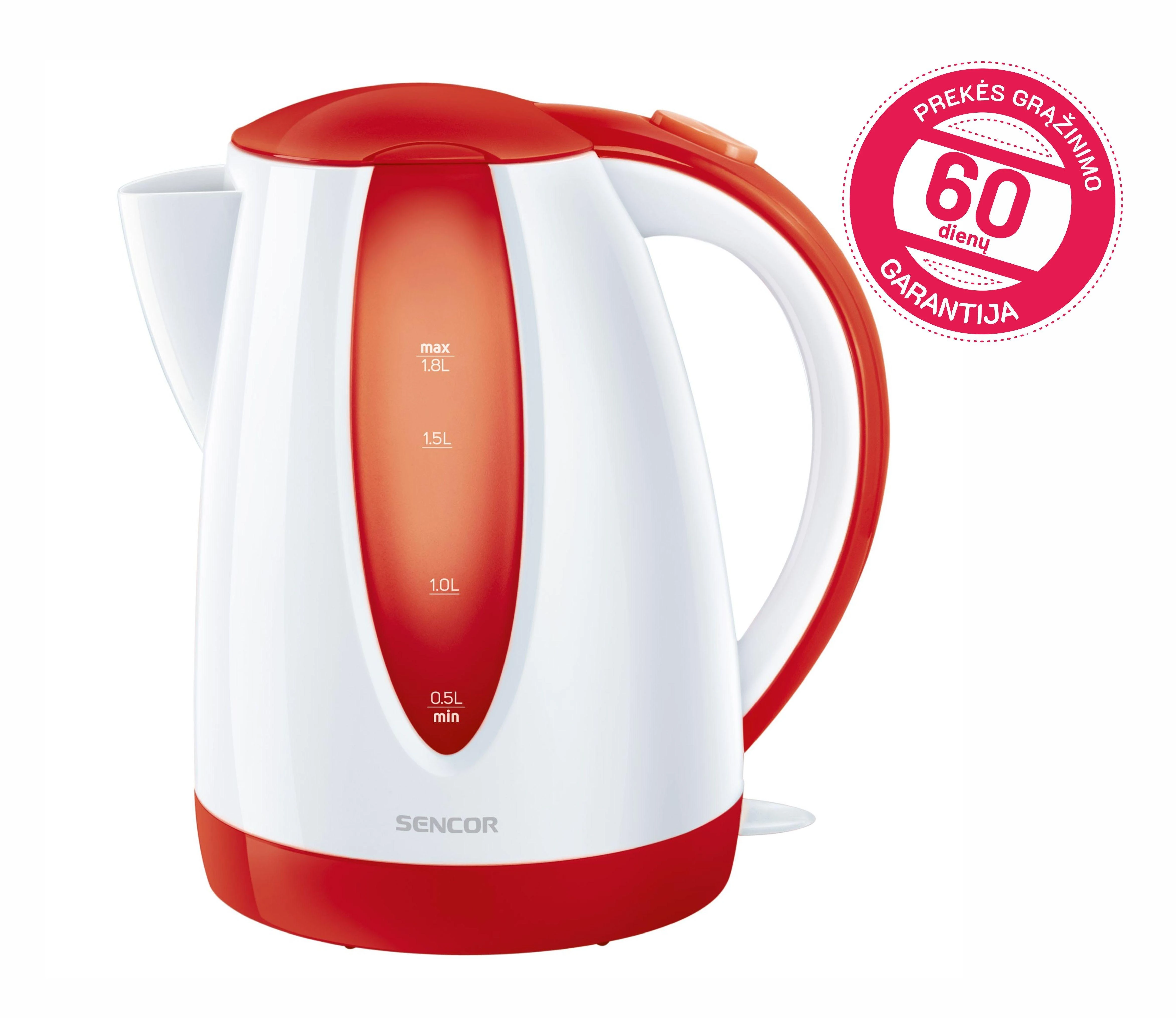 Elektrinis virdulys 1,8l Sencor SWK1814RD
