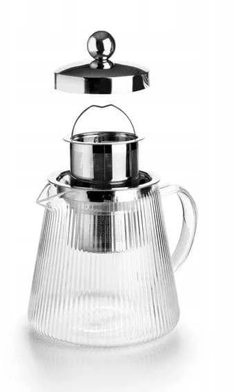 Ibili stiklinis arbatinukas 800ml su plieniniu filtru