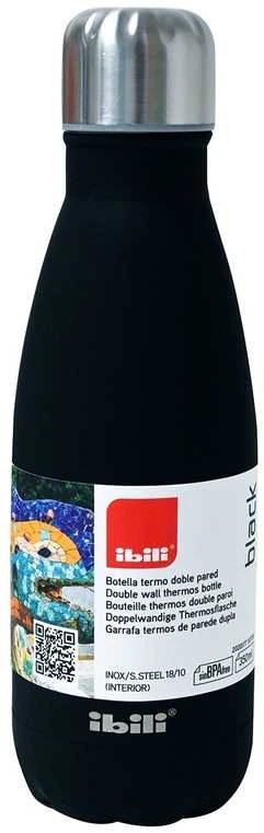Ibili termo gertuvė 350ml dviguba sienelė, juoda