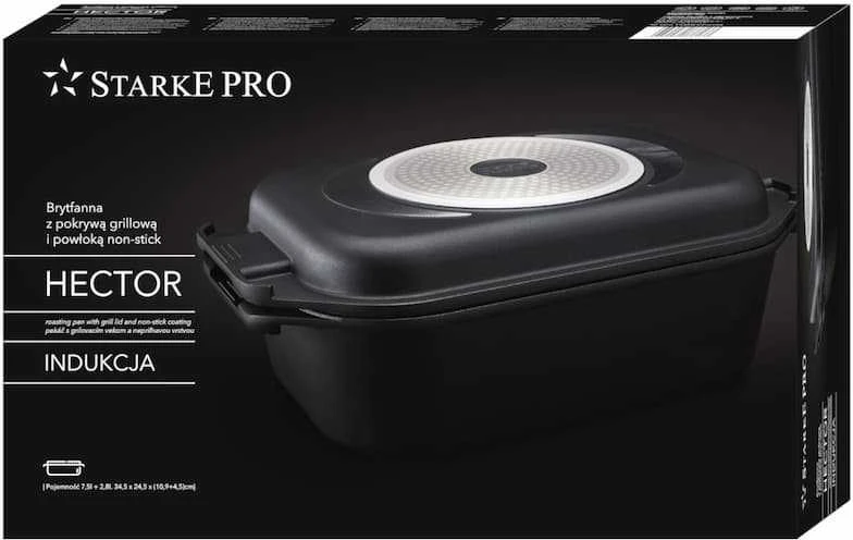Starke Pro Kepimo indas 2in1(7,5l+2,8l)iš aliuminio, nelimpantis paviršius