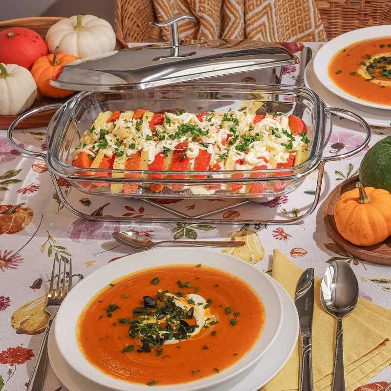 Kepimo indas su pašiltintoju 2l, stiklinis