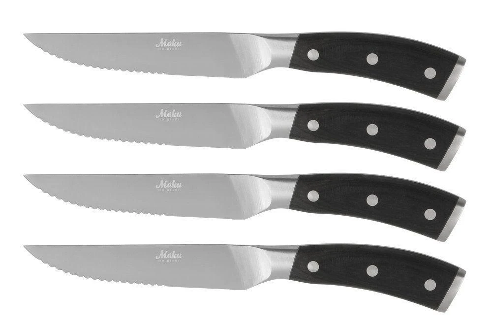 Maku Pakka wood peiliai steikui/picai 4vnt 23,5cm