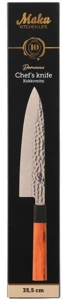 Damasko plieno šefo peilis 35,5cm(ašmenų ilgis 21,7cm), Maku