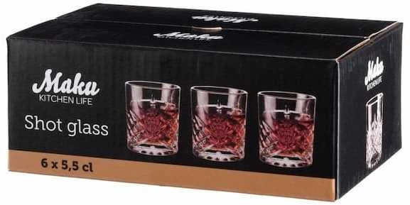 Maku stikliukai 6vnt, 55ml