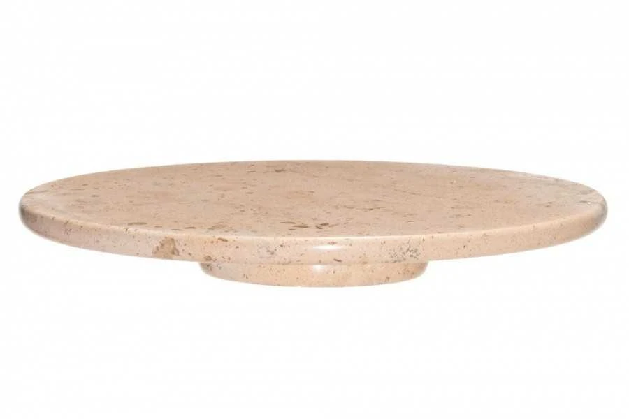 Maku tortinė 30cm , rotacinė , marmurinė, smėlio spalvos