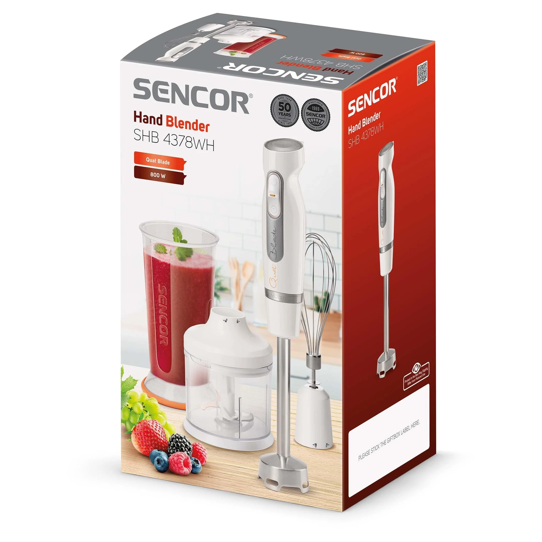 Sencor trintuvas trys viename 800W, SHB4378WH