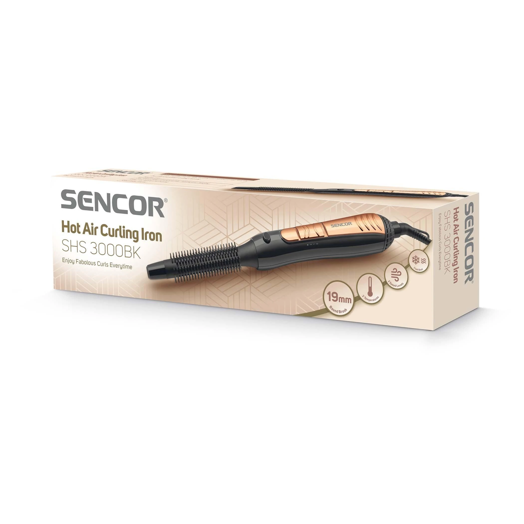Sencor plaukų garbanojimo šukos SHS3000BK