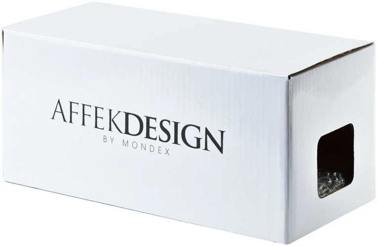 Affek Design Puodelis su lėkštute 1vnt 200ml+šaukštelis "Cynthia", juodas su auksu