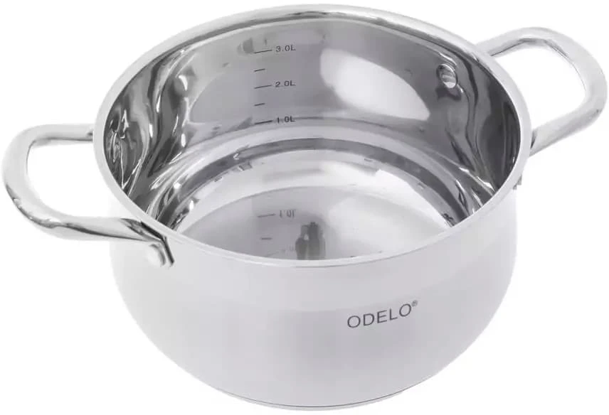 Odelo Puodų rinkinys 8 dalių (1,8+2,5+3,4l+4,6l), nerūdijantis plienas, LOGAN