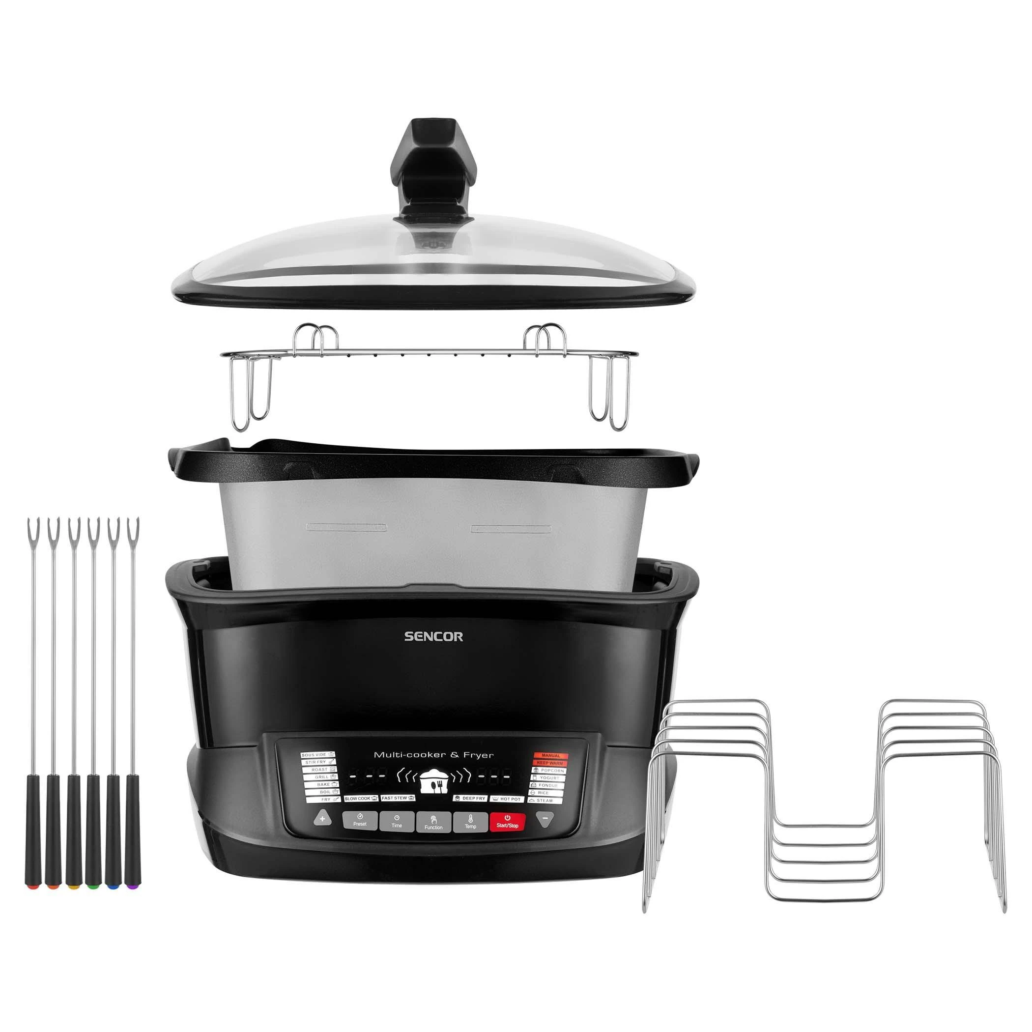 Sencor daugiafunkcinis puodas- gruzdintuvė 4,8l,1800W SFR9300BK