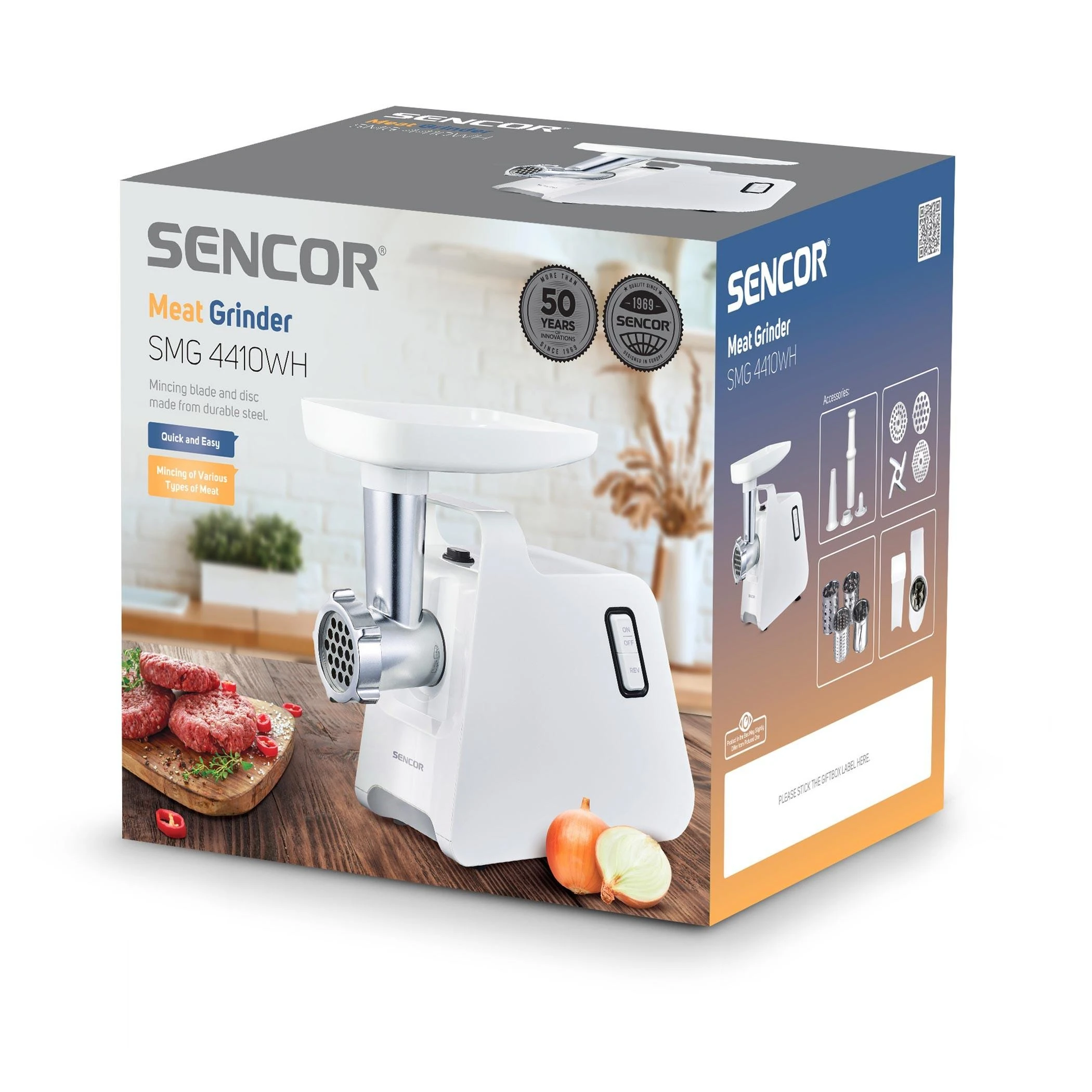 Sencor elektrinė mėsmalė 500W, SMG4410WH