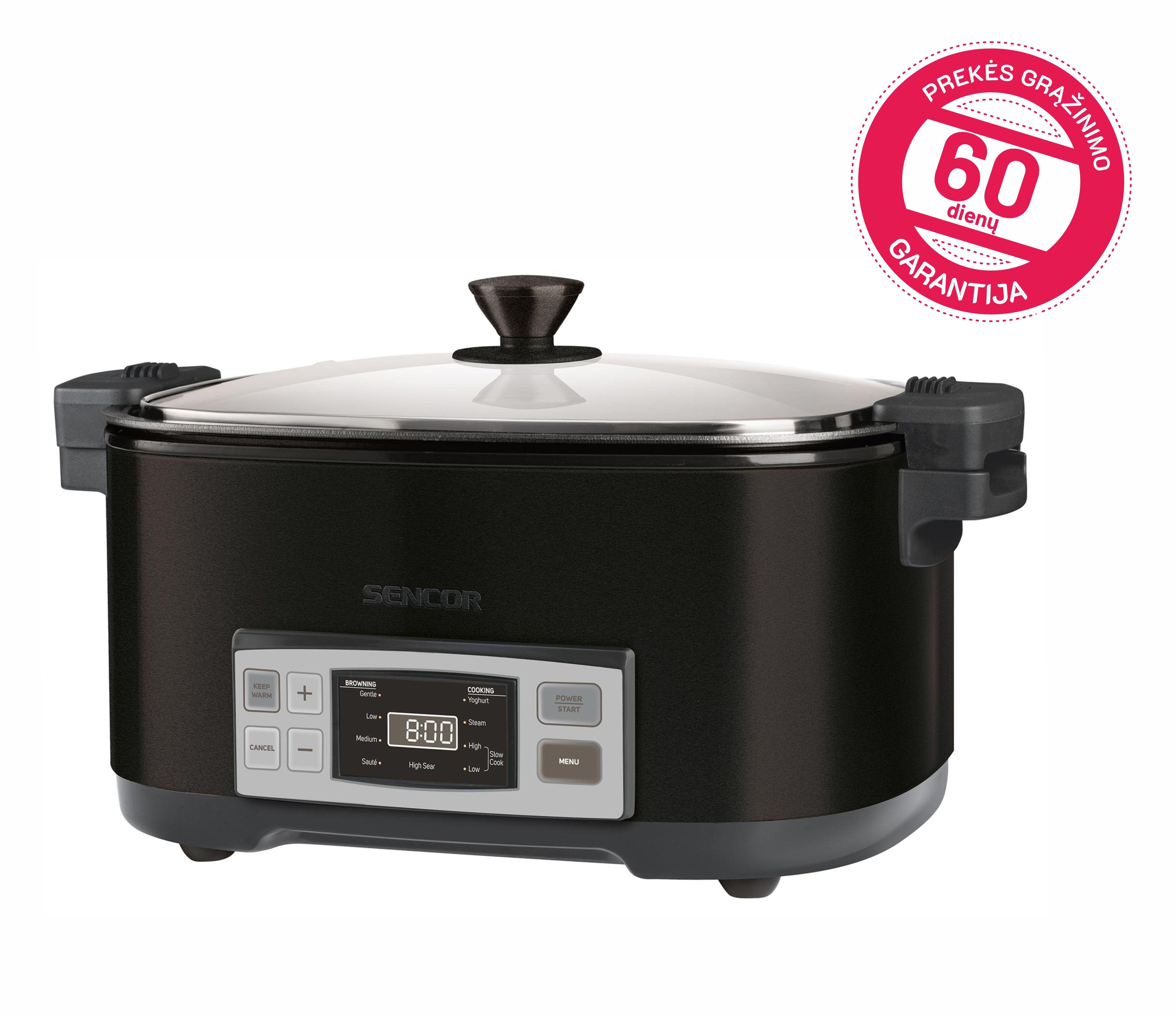 Sencor puodas lėto virimo 6l, 1350W, SPR5508BK