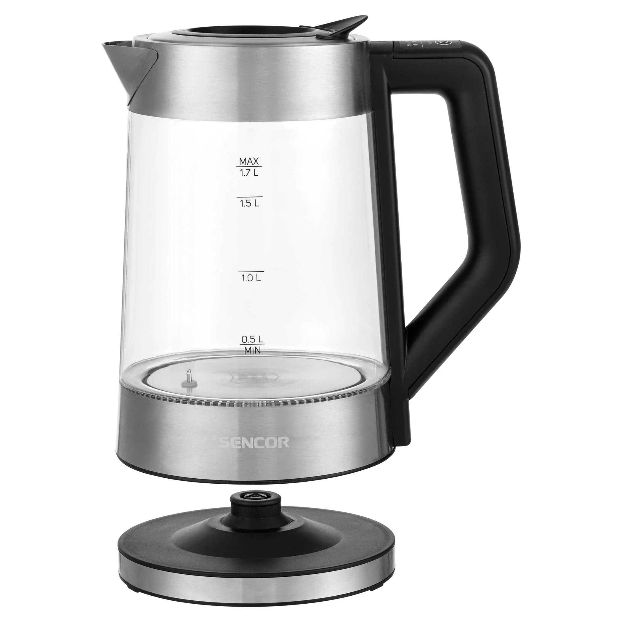 Sencor elektrinis stiklinis virdulys 1.7L su reguliuojama temperatūra, 2200W, SWK1795SS