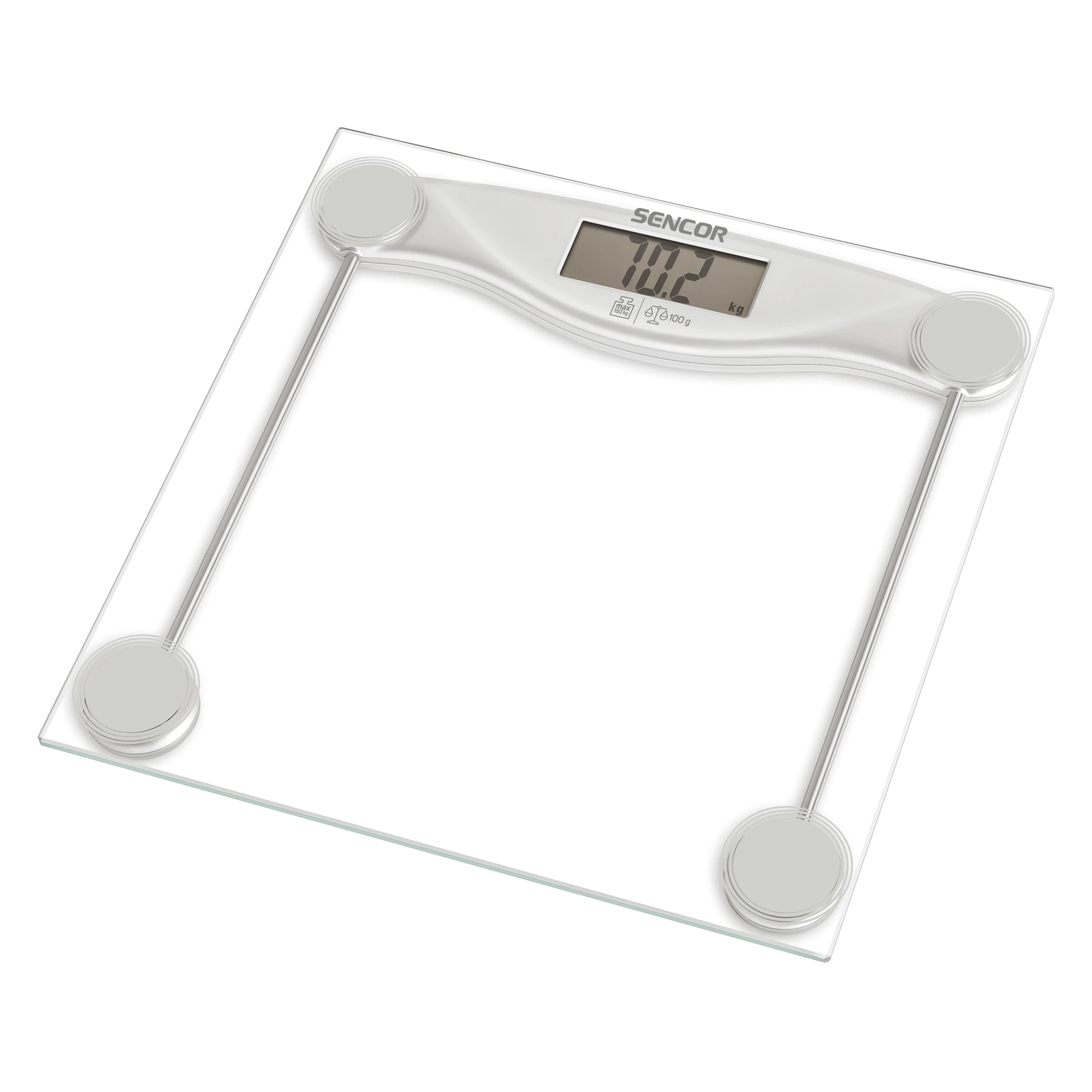 Virtuvinės svarstyklės Sencor elektroninės kūno masės svarstyklės 150kg,SBS113SL