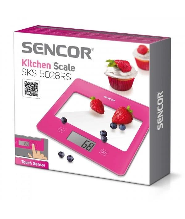 Sencor elektroninės virtuvinės svarstyklės 5kg SKS5038RS
