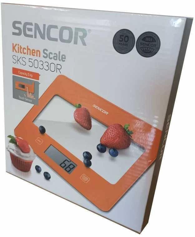 Sencor elektroninės virtuvinės svarstyklės 5kg SKS5033OR