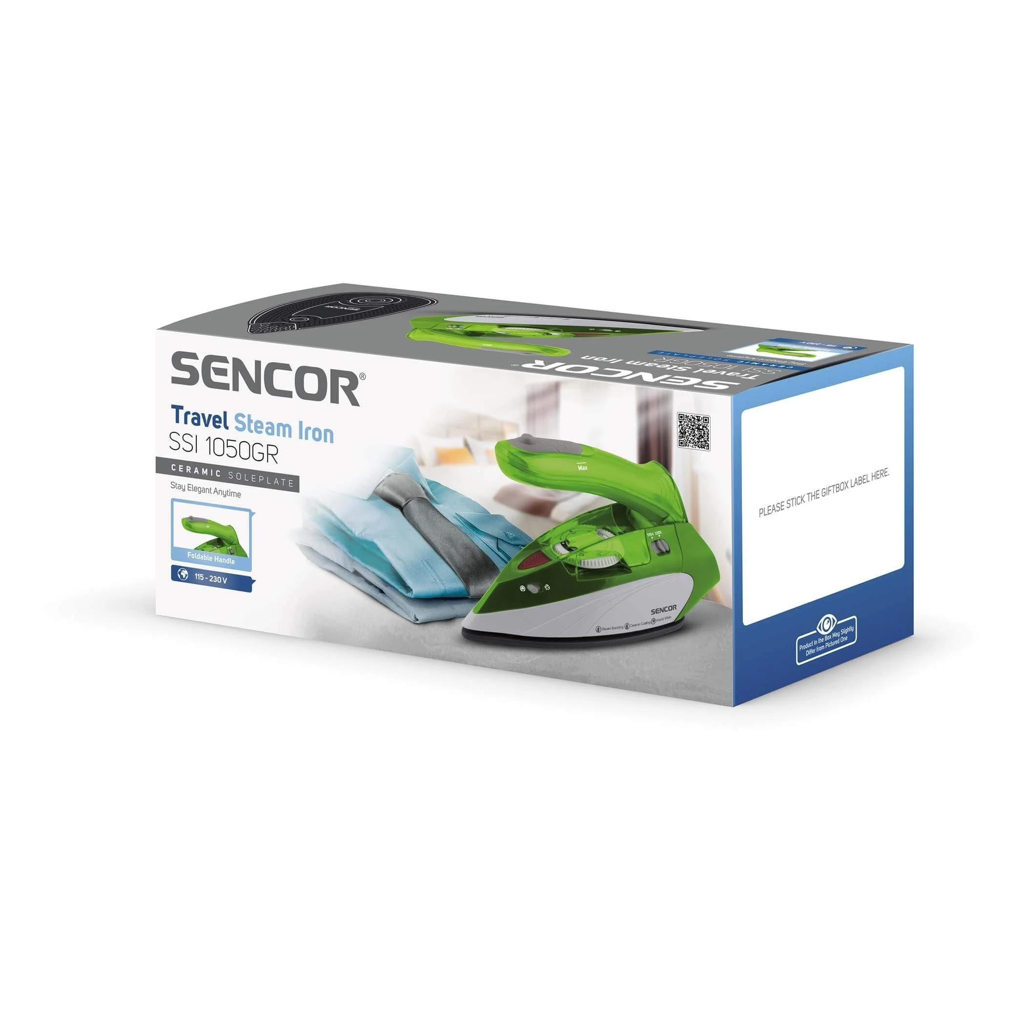 Sencor kelioninis Garų lygintuvas SSI1050GR,1100W