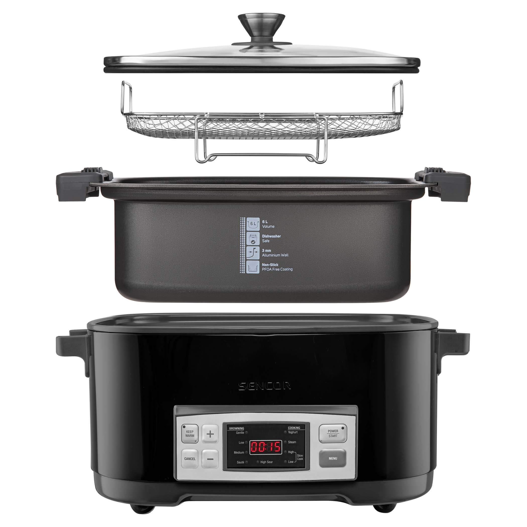 Sencor puodas lėto virimo 6l, 1350W, SPR5508BK