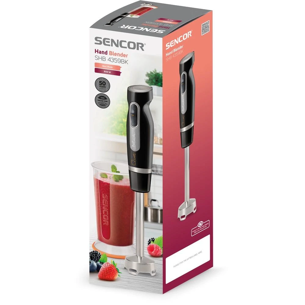 Sencor Trintuvas SHB4359BK-EUE3+stiklinė 700ml,juoda rankena 800w
