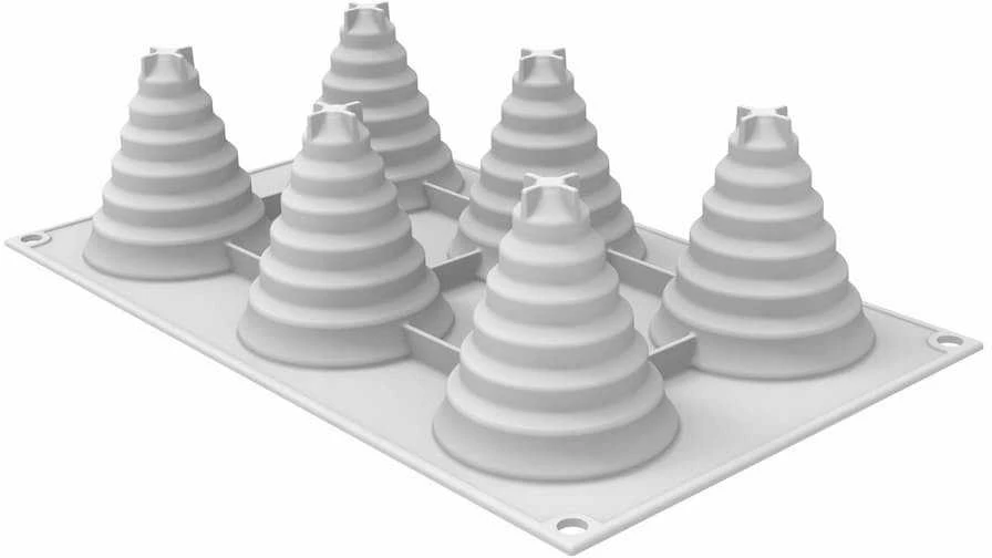 Silikomart silikoninė forma 6dalys (skersmuo6,7xh7,4cm),Eglutė