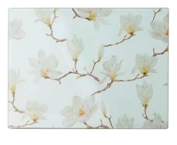 Stiklinė pjaustymo lentelė 40x30cm,Magnolija, Allesken