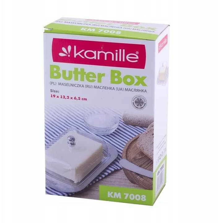 Kamille Sviestinė 19cm,nerūdijantis plienas+dangtelis(plastikas)