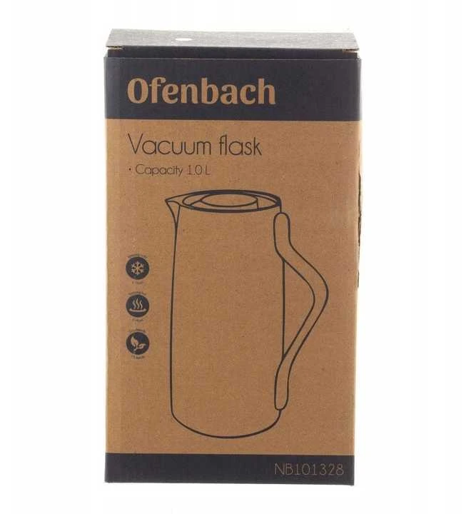 Ofenbach Termosas-ąsotis 1l,stiklinis vidus