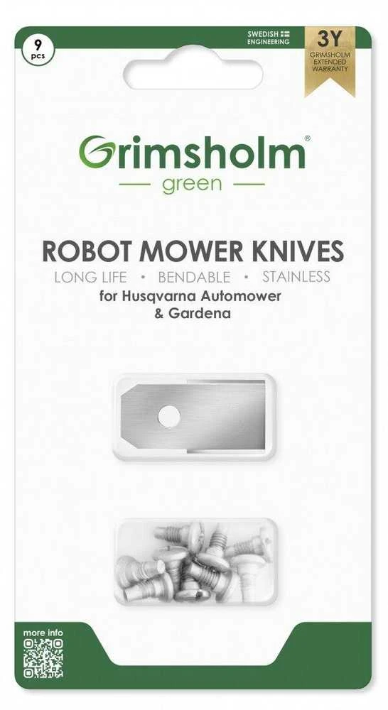 Grimsholm Peiliukų kompl. Husqvarna robotams 9 vnt.