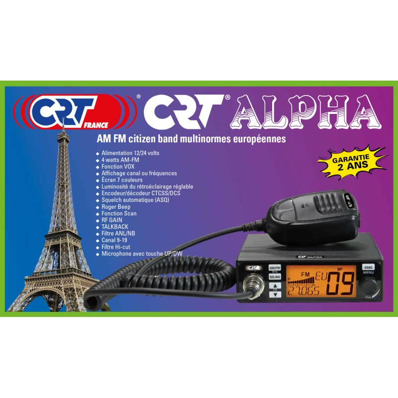 CB radijo stotis CRT ALPHA