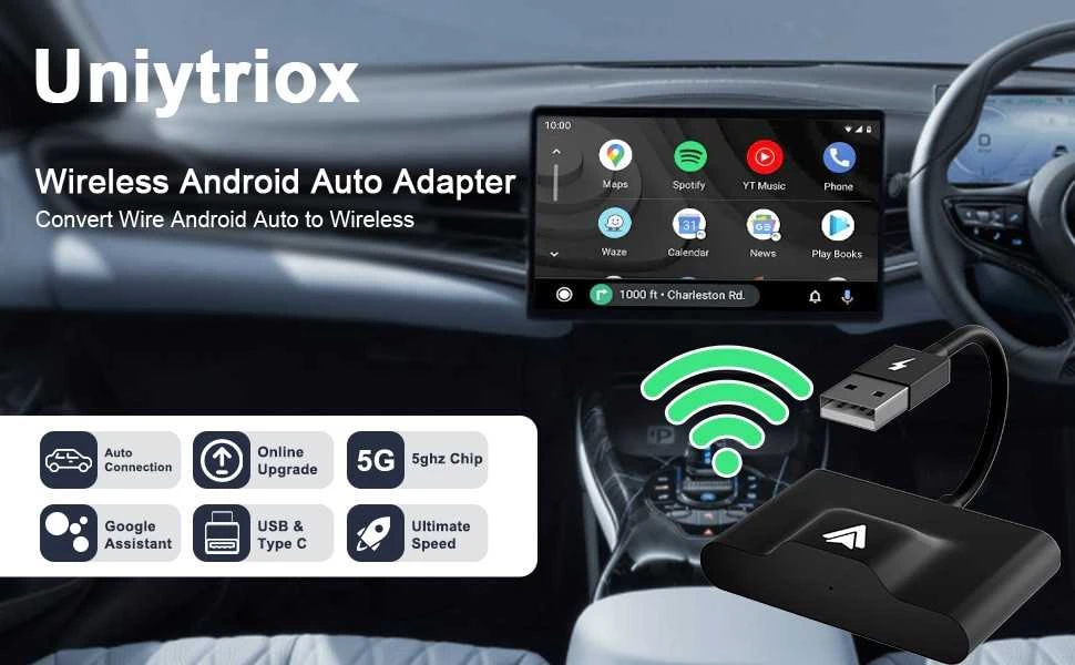 Tavalax Android Auto bevielis adapteris automobiliui