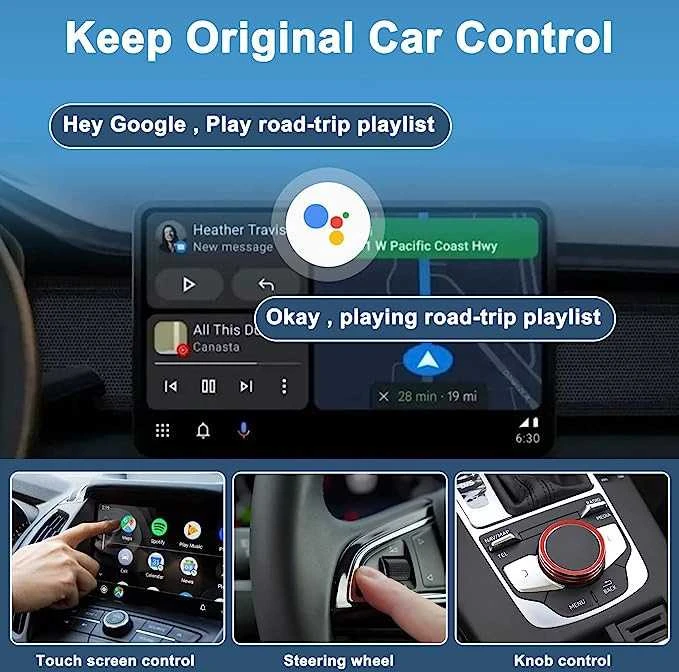 Tavalax Android Auto bevielis adapteris automobiliui