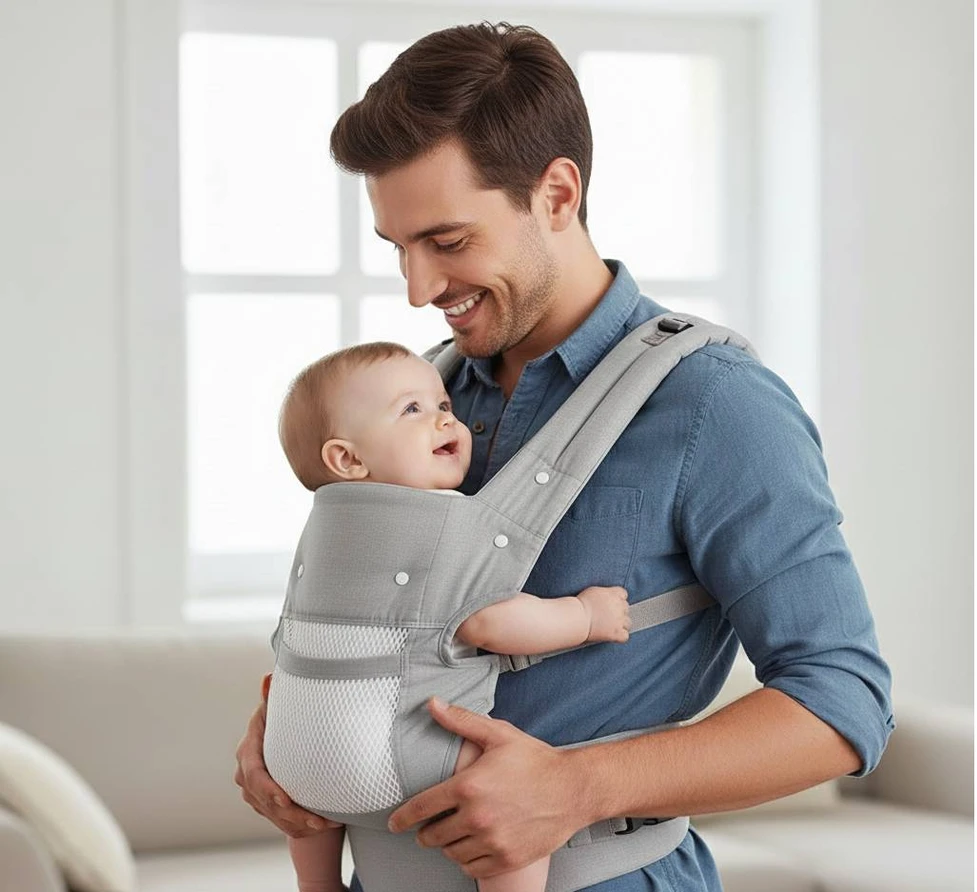 Tavalax daugiafunkcė ergonominė kūdikių nešioklė su kvėpuojančiu tinkleliu ir nuimama galvos atrama